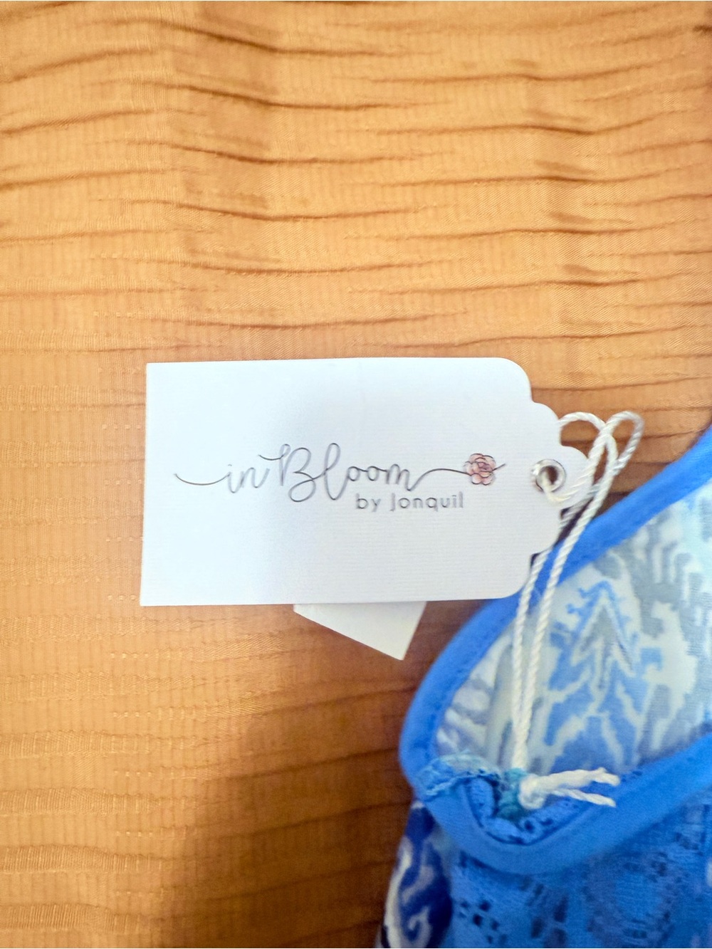 In Bloom by Jonquil Women's Blue Printed Tank Top